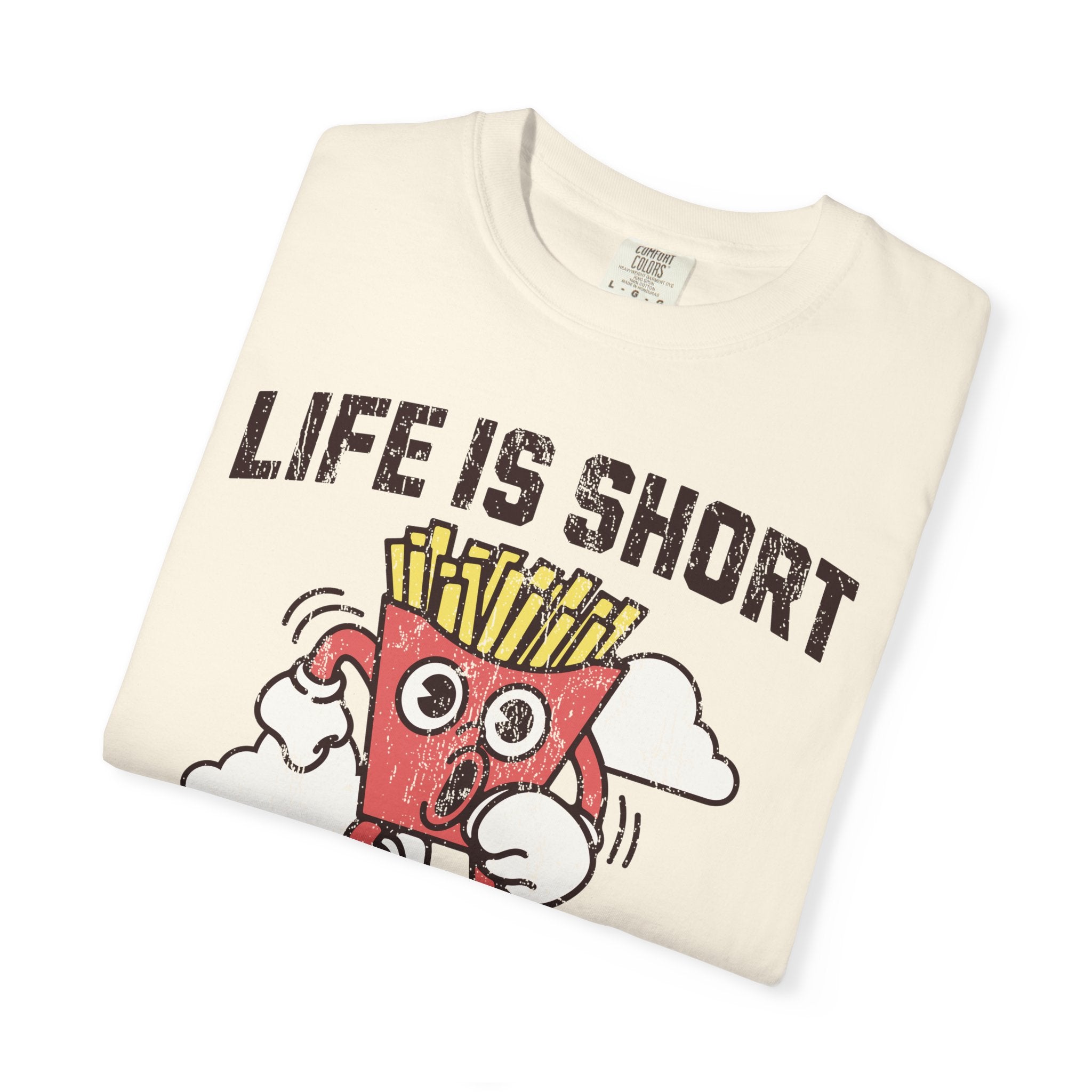 Life is Short Running Garment-Dyed T-shirt