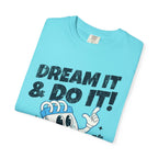 Dream It & Do It Motivational T-Shirt – Cartoon Notebook Retro Graphic Tee | Retro Vybz