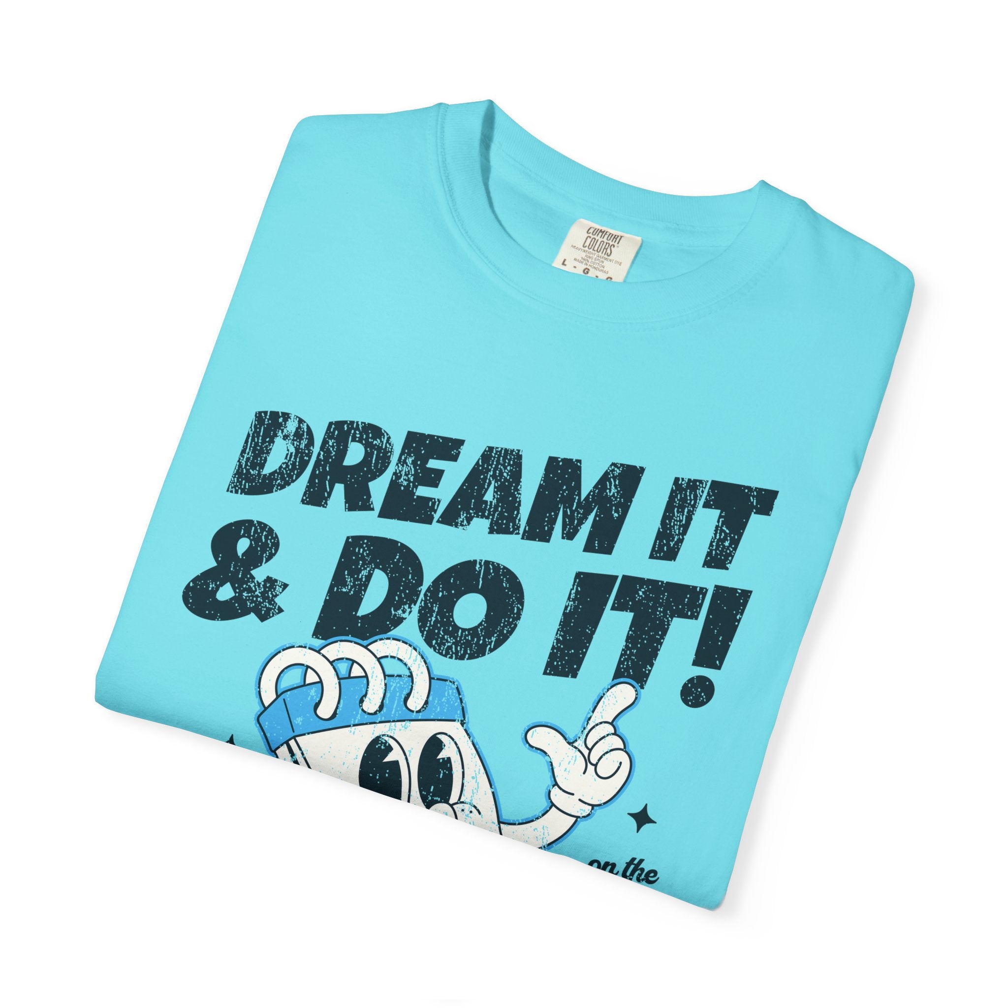 Dream It & Do It Motivational T-Shirt – Cartoon Notebook Retro Graphic Tee | Retro Vybz