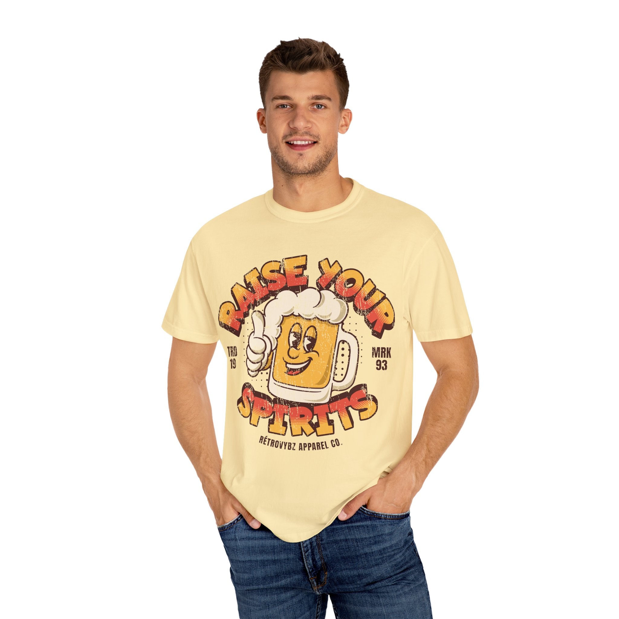 Dyed T-shirt in Good Spirits