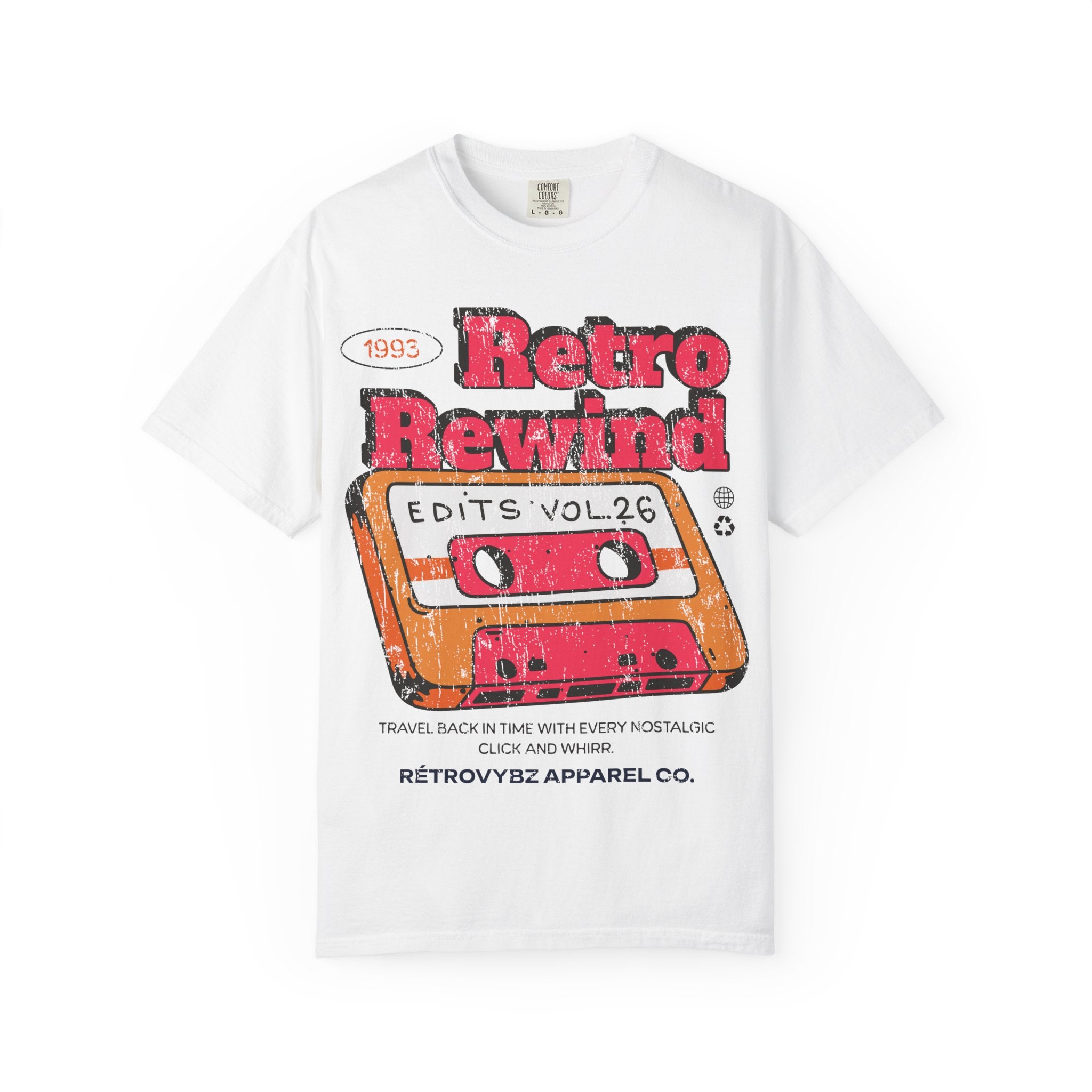 Retro Rewind T-Shirt – 1993 Nostalgic Cassette Tape Tee | Vintage 90s Music Shirt