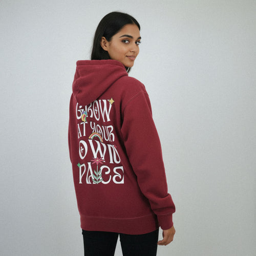 Grow At Your Own Pace Hoodie 🌿🌈✨