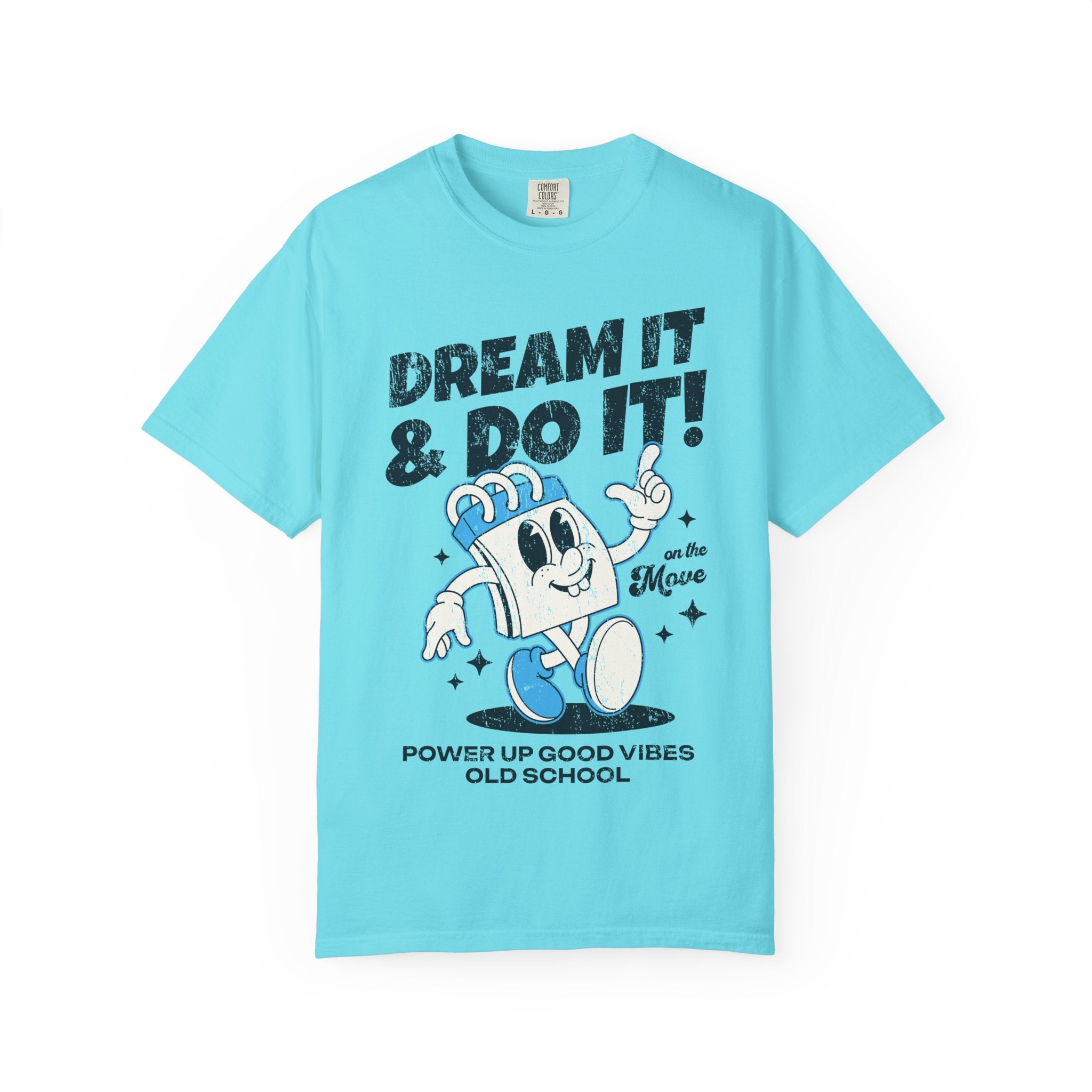 Dream It & Do It Motivational T-Shirt – Cartoon Notebook Retro Graphic Tee | Retro Vybz